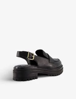 DUNE Grappa Chunky-sole Slingback Leather Loafers For Womens Black-leather 10 DUNE Grappa Chunky-sole Slingback Leather Loafers For Womens Black-leather -Dune London Sales Store unnamed file 100