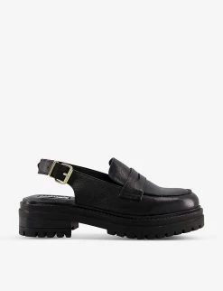 DUNE Grappa Chunky-sole Slingback Leather Loafers For Womens Black-leather 11 DUNE Grappa Chunky-sole Slingback Leather Loafers For Womens Black-leather -Dune London Sales Store unnamed file 101