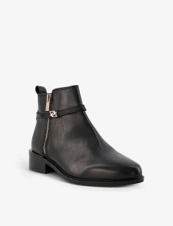 DUNE Pap Leather Ankle Boots For Womens Black-leather -Dune London Sales Store unnamed file 1037