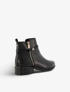 DUNE Pap Leather Ankle Boots For Womens Black-leather -Dune London Sales Store unnamed file 1038