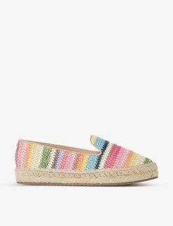 DUNE Groovy Rainbow Woven Espadrilles For Womens Multi-synthetic