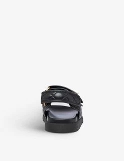 DUNE Lockstockk Double-strap Leather Sandals For Womens Black-leather -Dune London Sales Store unnamed file 105