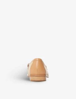 DUNE Glossi Colour-block Raffia Loafers For Womens Natural-raffia -Dune London Sales Store unnamed file 1080