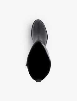 DUNE Tildings Croc-effect Knee-high Leather Riding Boots For Womens Black-leather 8 DUNE Tildings Croc-effect Knee-high Leather Riding Boots For Womens Black-leather -Dune London Sales Store unnamed file 1097