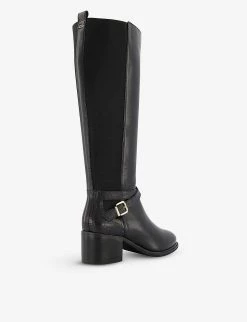 DUNE Tildings Croc-effect Knee-high Leather Riding Boots For Womens Black-leather 10 DUNE Tildings Croc-effect Knee-high Leather Riding Boots For Womens Black-leather -Dune London Sales Store unnamed file 1099