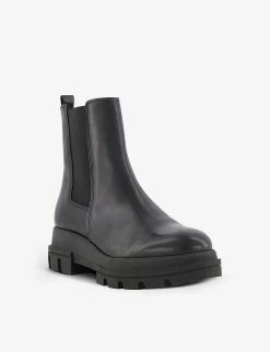 DUNE Provenses Chunky-sole Leather Chelsea Boots For Womens Black-leather 9 DUNE Provenses Chunky-sole Leather Chelsea Boots For Womens Black-leather -Dune London Sales Store unnamed file 1108