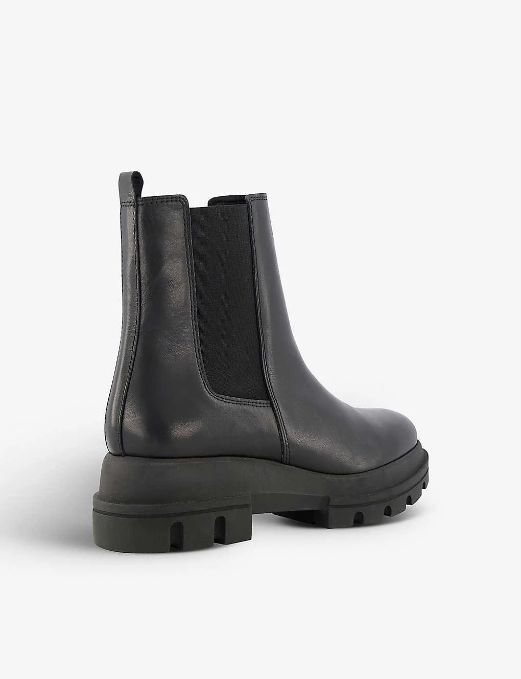 DUNE Provenses Chunky-sole Leather Chelsea Boots For Womens Black-leather 6 DUNE Provenses Chunky-sole Leather Chelsea Boots For Womens Black-leather - Image 4