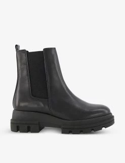 DUNE Provenses Chunky-sole Leather Chelsea Boots For Womens Black-leather 11 DUNE Provenses Chunky-sole Leather Chelsea Boots For Womens Black-leather -Dune London Sales Store unnamed file 1110
