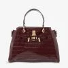 DUNE Darryyl Padlock-detail Croc-embossed Patent Tote Bag For Womens Berry Croc Synthetic 2 DUNE Darryyl Padlock-detail Croc-embossed Patent Tote Bag For Womens Berry Croc Synthetic -Dune London Sales Store unnamed file 1121