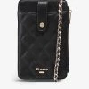 DUNE Kimmy Quilted Phone Holder Purse For Womens Black-synthetic 1 DUNE Kimmy Quilted Phone Holder Purse For Womens Black-synthetic -Dune London Sales Store unnamed file 1135