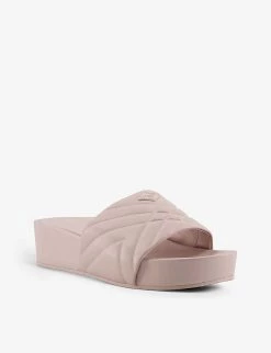 DUNE Kygo Quilted Leather Flatform Sandals For Womens Ecru-leather -Dune London Sales Store unnamed file 1141
