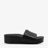 DUNE Kygo Quilted Leather Flatform Sandals For Womens Black-leather -Dune London Sales Store unnamed file 1144