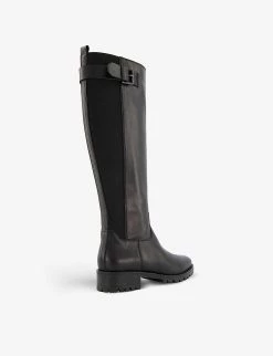 DUNE Trend Leather Knee-high Riding Boots Black-leather -Dune London Sales Store unnamed file 1205