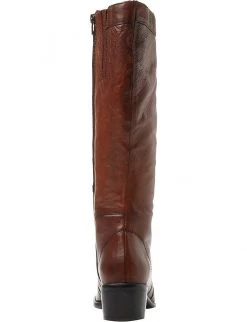 DUNE Pixie D Leather Knee-high Boots For Womens Tan-leather