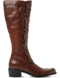 DUNE Pixie D Leather Knee-high Boots For Womens Tan-leather -Dune London Sales Store unnamed file 1211