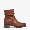 DUNE Pagers Leather Ankle Boots For Womens Dark Tan-leather -Dune London Sales Store unnamed file 1223