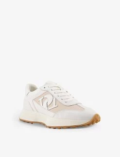 DUNE Embossed Logo-embossed Leather Trainers For Womens Ecru-leather -Dune London Sales Store unnamed file 1240