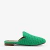 DUNE Grecian Backless Crochet Mules For Womens Green-fabric -Dune London Sales Store unnamed file 1243