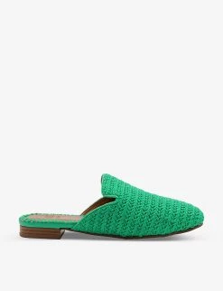 DUNE Grecian Backless Crochet Mules For Womens Green-fabric 11 DUNE Grecian Backless Crochet Mules For Womens Green-fabric -Dune London Sales Store unnamed file 1247