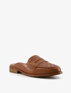 DUNE Gradient Backless Leather Penny Loafers For Womens Tan-leather 9 DUNE Gradient Backless Leather Penny Loafers For Womens Tan-leather -Dune London Sales Store unnamed file 1265