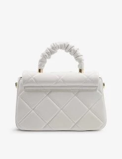DUNE Duchess Medium Quilted Leather Cross-body Bag For Womens White-leather -Dune London Sales Store unnamed file 1270