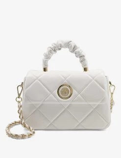 DUNE Duchess Medium Quilted Leather Cross-body Bag For Womens White-leather -Dune London Sales Store unnamed file 1271