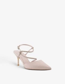 DUNE Clarissa Diamante-embellished Pointed-toe Leather Courts Ecru-leather 9 DUNE Clarissa Diamante-embellished Pointed-toe Leather Courts Ecru-leather -Dune London Sales Store unnamed file 1279