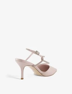 DUNE Clarissa Diamante-embellished Pointed-toe Leather Courts Ecru-leather 10 DUNE Clarissa Diamante-embellished Pointed-toe Leather Courts Ecru-leather -Dune London Sales Store unnamed file 1280