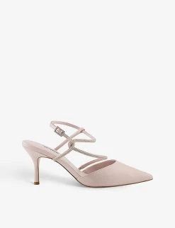 DUNE Clarissa Diamante-embellished Pointed-toe Leather Courts Ecru-leather 11 DUNE Clarissa Diamante-embellished Pointed-toe Leather Courts Ecru-leather -Dune London Sales Store unnamed file 1281