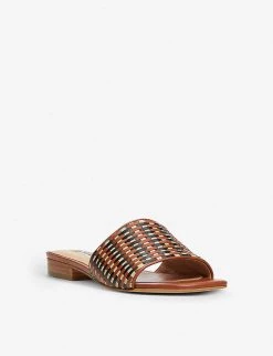 DUNE Libra Lattice-woven Leather Mules For Womens Multi-leather -Dune London Sales Store unnamed file 1292