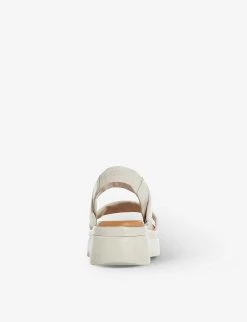 DUNE Location Padded Leather Flatform Sandals For Womens Ecru-leather -Dune London Sales Store unnamed file 13