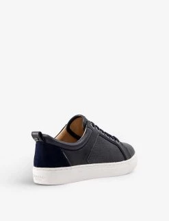 DUNE Estee Embossed Faux-leather Low-top Trainers For Womens Navy-synthetic -Dune London Sales Store unnamed file 1303