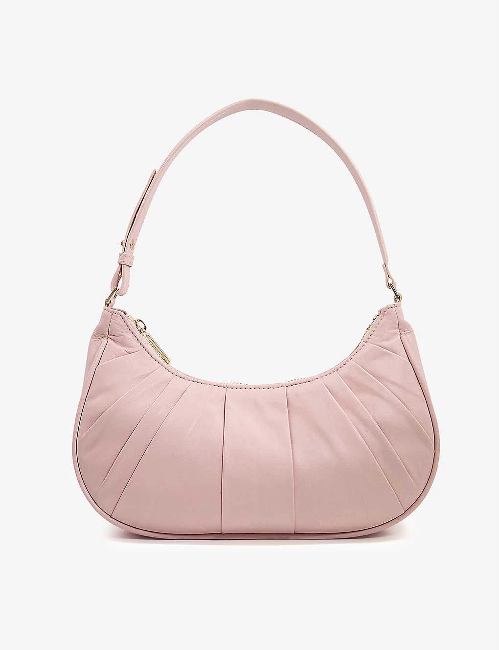 DUNE Dreyya Pleated Leather Shoulder Bag For Womens Blush-leather 5 DUNE Dreyya Pleated Leather Shoulder Bag For Womens Blush-leather - Image 3