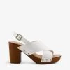 DUNE Jingers Cross-strap Leather Clogs For Womens White-leather -Dune London Sales Store unnamed file 1336