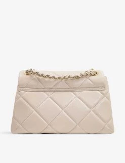 DUNE Duchess Large Quilted-leather Shoulder Bag For Womens Cream-leather -Dune London Sales Store unnamed file 1351