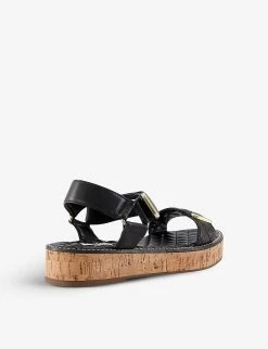 DUNE Luxx Quilted Leather Flatform Sandals For Womens Black-leather 10 DUNE Luxx Quilted Leather Flatform Sandals For Womens Black-leather -Dune London Sales Store unnamed file 1377