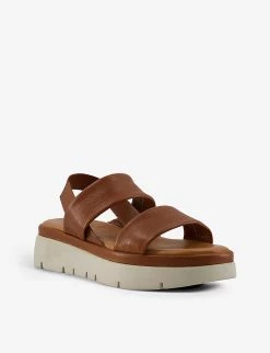 DUNE Location Flatform Leather Sandals For Womens Tan-leather -Dune London Sales Store unnamed file 1396