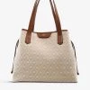 DUNE Denton Large Woven Tote Bag For Womens Natural-fabric -Dune London Sales Store unnamed file 1416