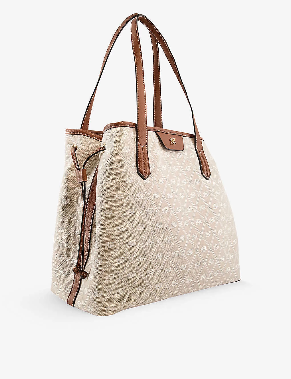DUNE Denton Large Woven Tote Bag For Womens Natural-fabric 5 DUNE Denton Large Woven Tote Bag For Womens Natural-fabric - Image 3