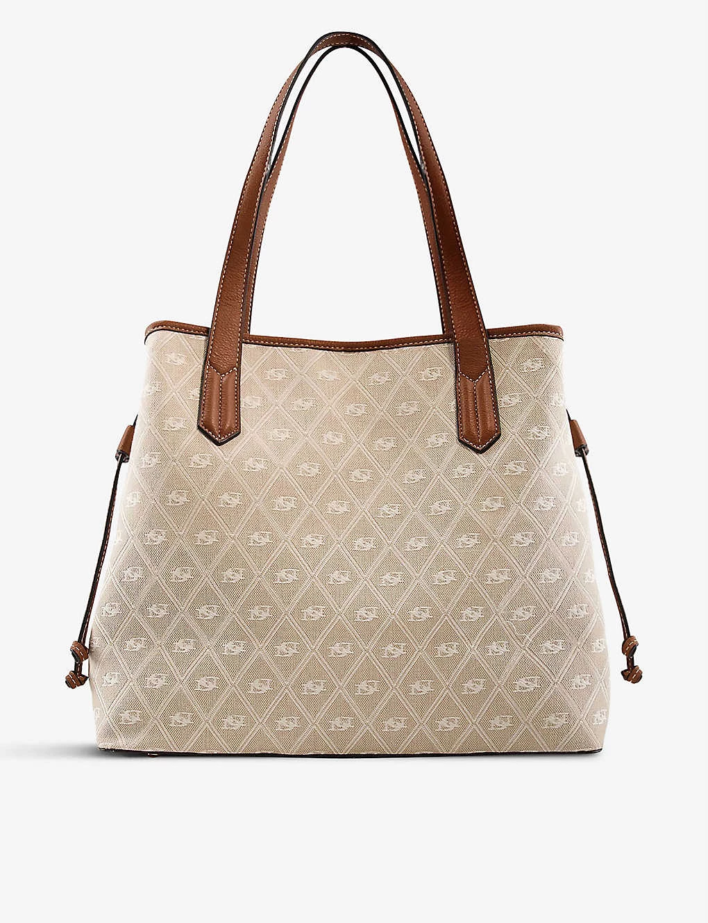 DUNE Denton Large Woven Tote Bag For Womens Natural-fabric 6 DUNE Denton Large Woven Tote Bag For Womens Natural-fabric - Image 4
