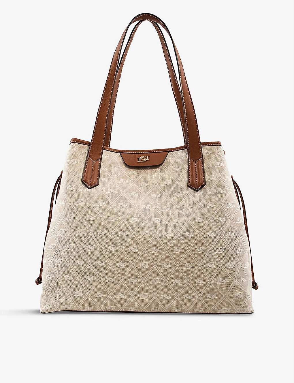 DUNE Denton Large Woven Tote Bag For Womens Natural-fabric 7 DUNE Denton Large Woven Tote Bag For Womens Natural-fabric - Image 5