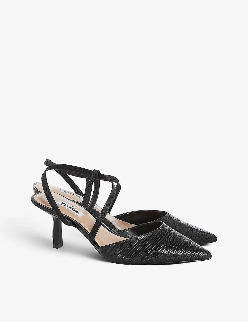 DUNE Colombia Pointed-toe Woven Courts For Womens Black-rept Print Leather 5 DUNE Colombia Pointed-toe Woven Courts For Womens Black-rept Print Leather - Image 3