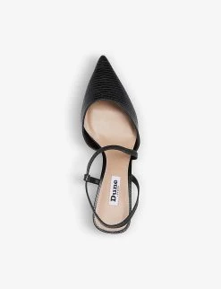 DUNE Colombia Pointed-toe Woven Courts For Womens Black-rept Print Leather -Dune London Sales Store unnamed file 145