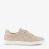 DUNE Excited Quilted Leather Low-top Trainers For Womens Taupe-leather -Dune London Sales Store unnamed file 1451
