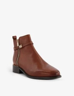 DUNE Pap Leather Ankle Boots For Womens Tan-leather -Dune London Sales Store unnamed file 1481