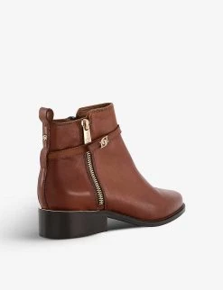DUNE Pap Leather Ankle Boots For Womens Tan-leather -Dune London Sales Store unnamed file 1482