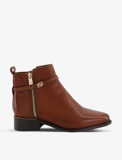 DUNE Pap Leather Ankle Boots For Womens Tan-leather -Dune London Sales Store unnamed file 1483