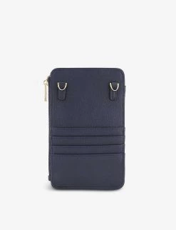 DUNE Kimmy Quilted Phone Holder Purse Navy-plain Synthetic -Dune London Sales Store unnamed file 1486