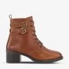 DUNE Paxan Lace-up Heeled Leather Boots For Womens Tan-leather -Dune London Sales Store unnamed file 1512