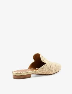 DUNE Grecian Backless Crochet Mules For Womens Natural-fabric -Dune London Sales Store unnamed file 1540